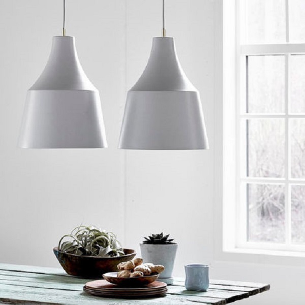 Hängeleuchte Lampe Leuchte Grace Farbe grau