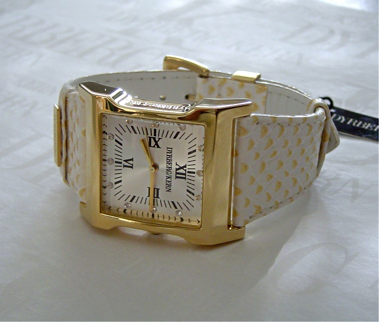Dyrberg Kern Time Piece G White Armband in Snake Optik
