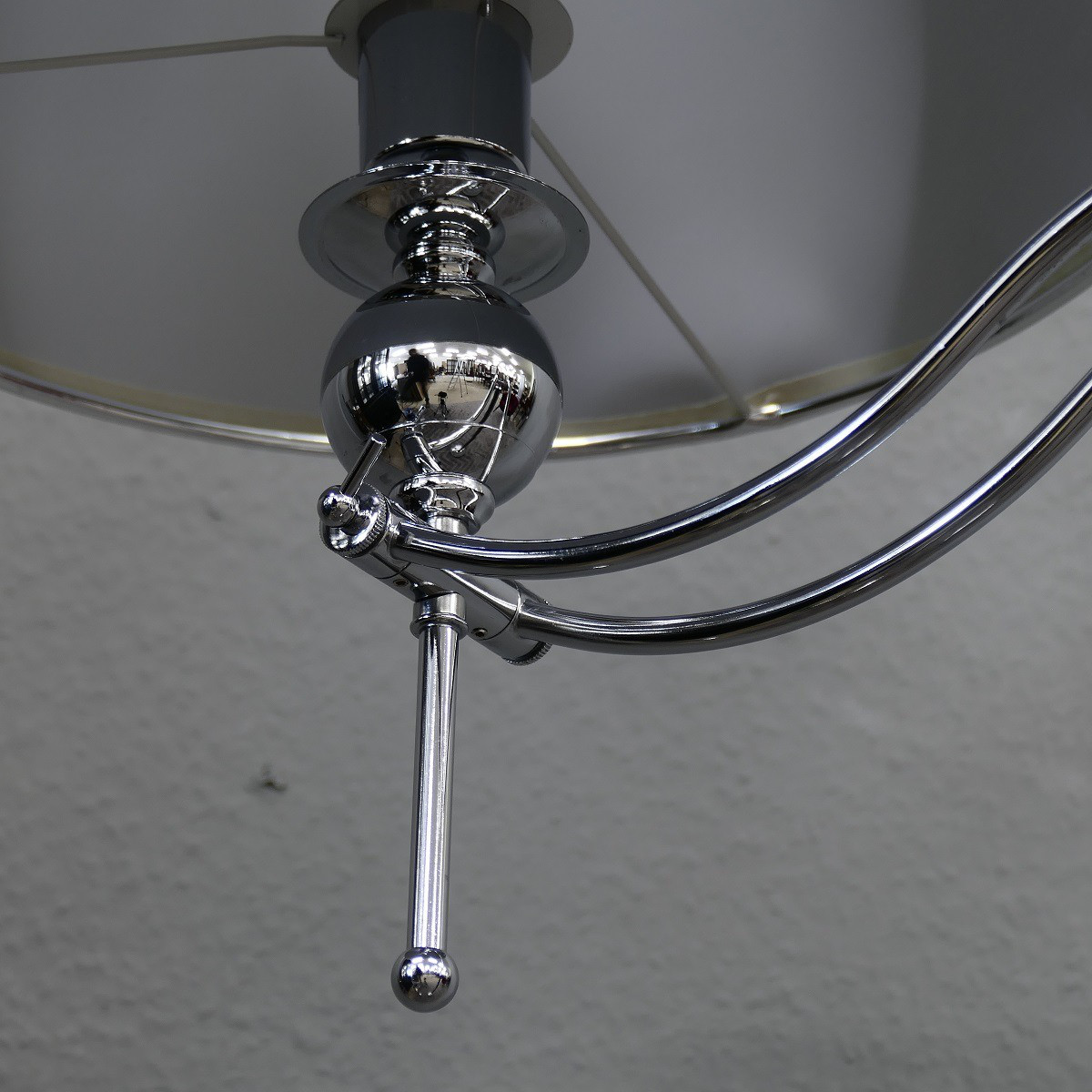 Designer Stehlampe Chrom  Black Höhe 170 cm stylishes Design