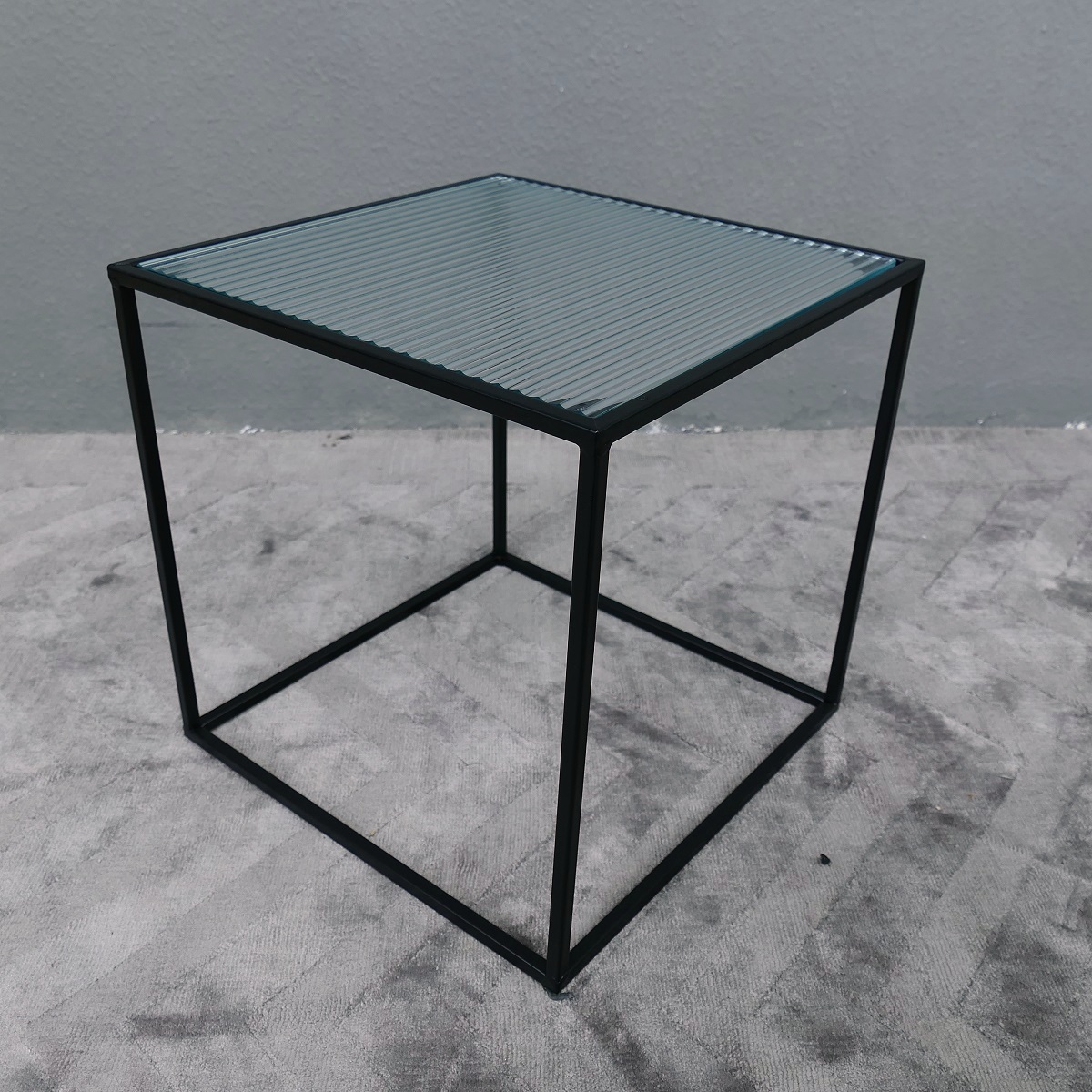 Tischset Couchtisch Beistelltisch Metall / Glas