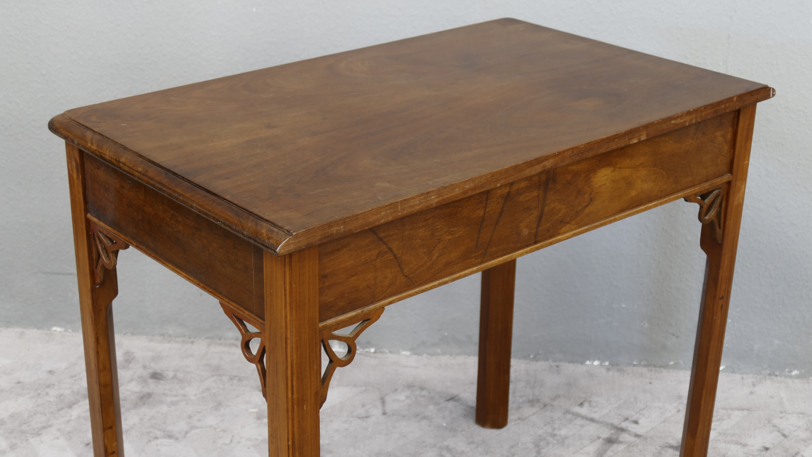 Tisch Schreibtisch Schreibkonsole Cambridgeshire Mahagoni Antik um 1890