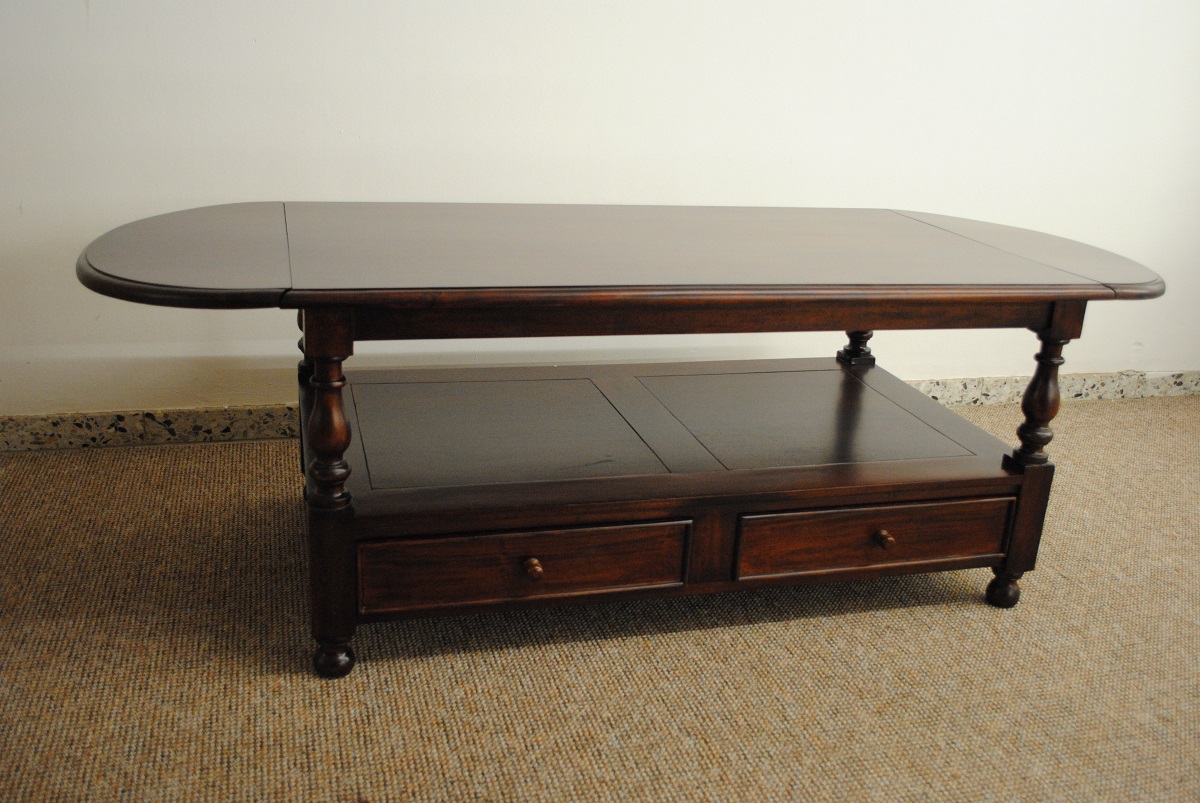 Mahagoni Tisch im Kolonial Stil Couchtisch 175 120 cm