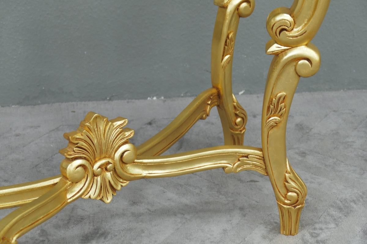 Englische Konsole Mahagoni Gold Rococo ein Blickfang