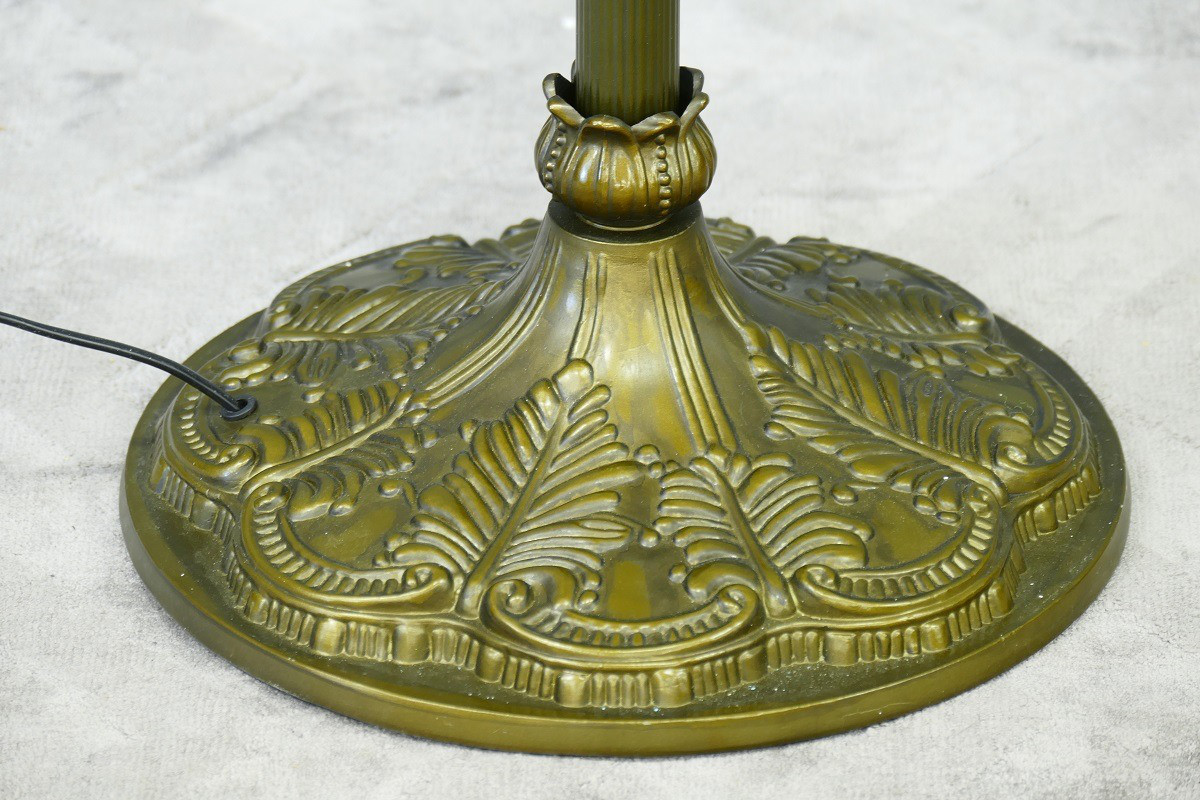 Lampe Leuchte Stehlampe Stehleuchte Tiffany Messingfuss