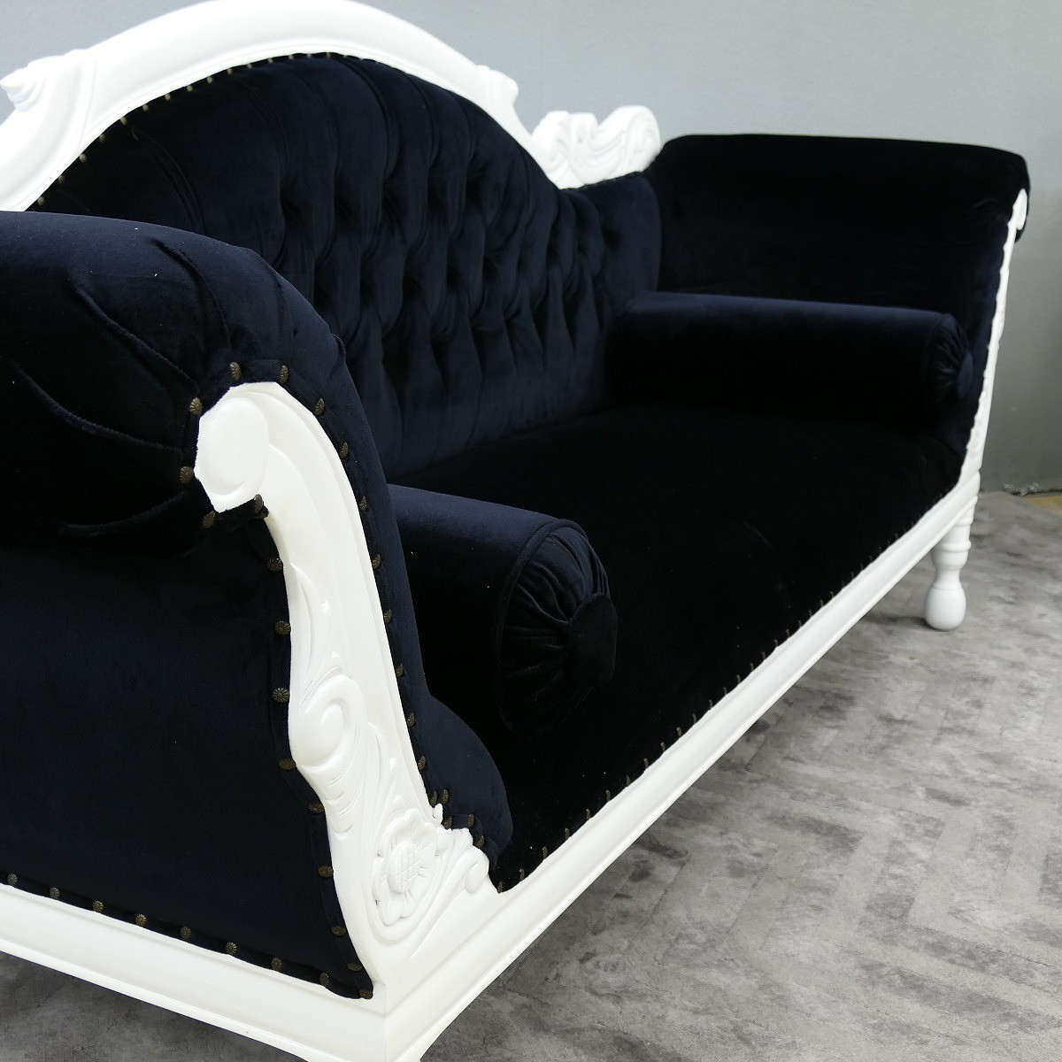 Wunderschöne Couch Recamiere Ottomane Mahagoni