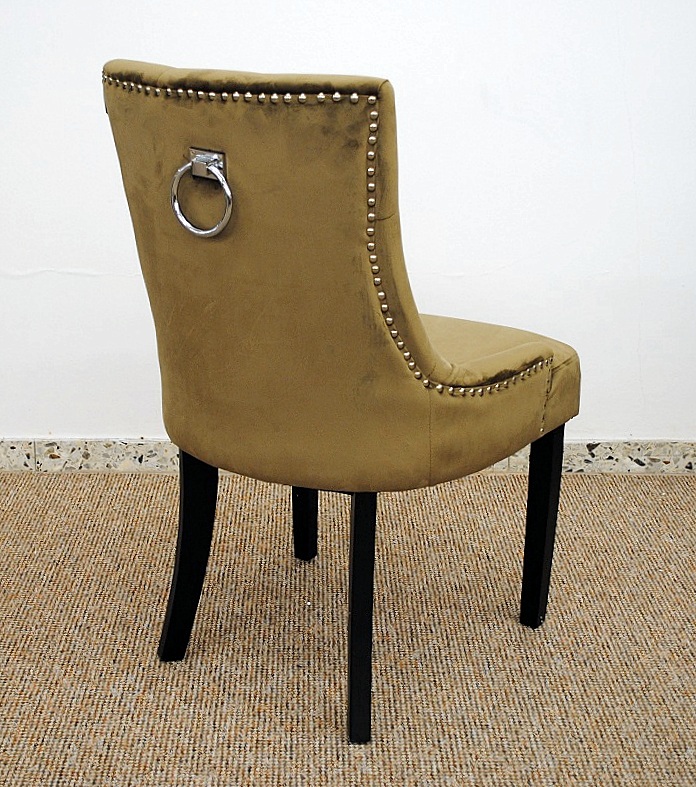 Designer Stuhl Set Stühle Polsterstuhl Venezia Bezug: Samt 6 Stück