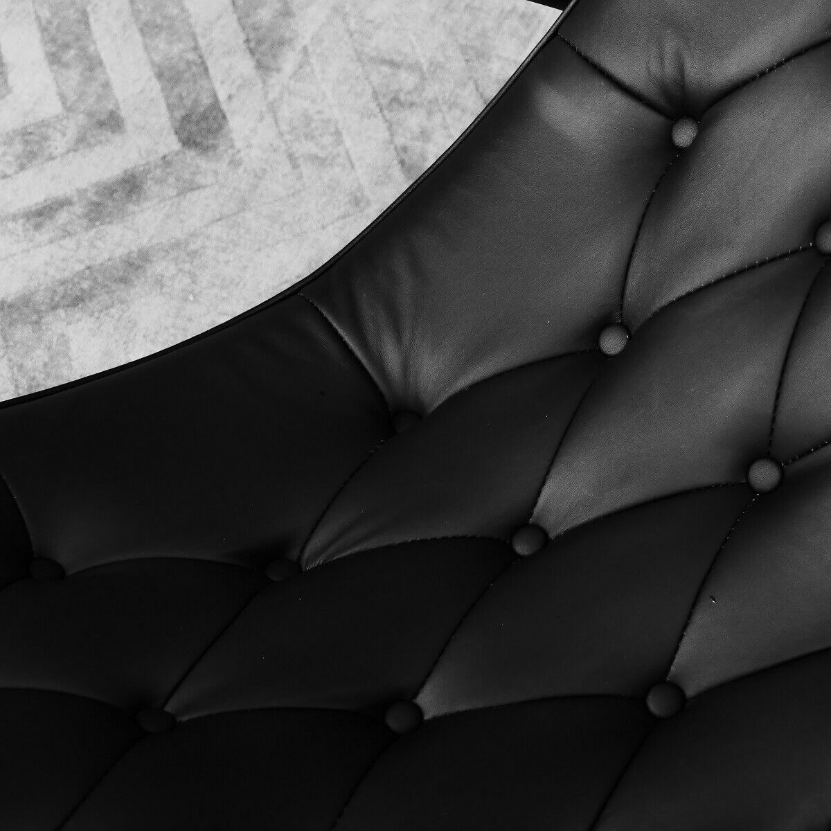 Schaukelstuhl Lounge Liege Sofa Design Klassiker Couch Farbe: Schwarz