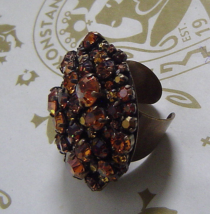 KONPLOTT Ring Ballroom cognac multi  antique bronce neue Kollektion