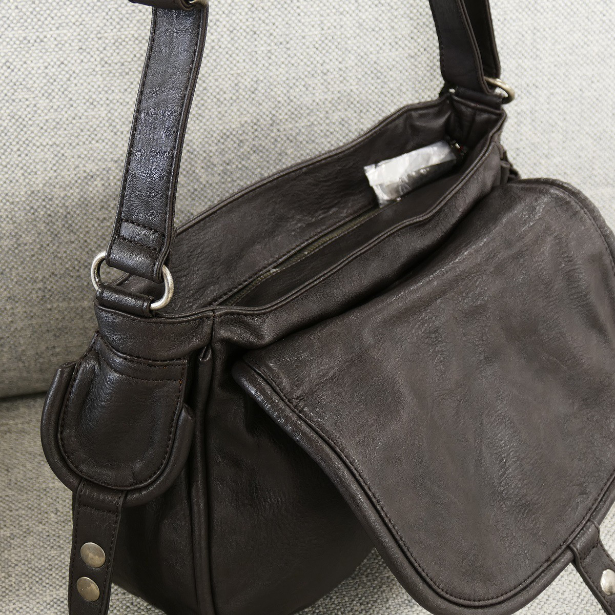 Tasche Schultertasche Shopper Bag Magdalena Boston Brown Fritzi aus Preußen