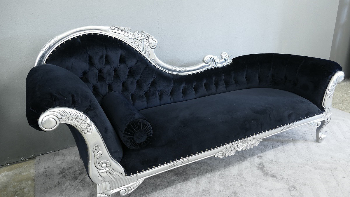 Wunderschöne Recamiere Ottomane Couch Mahagoni