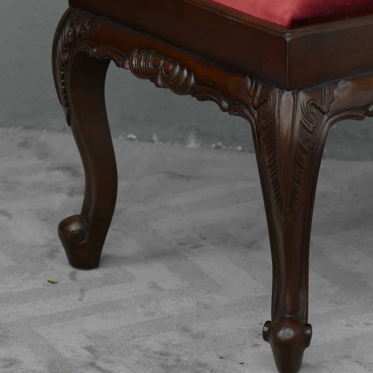 Wunderschöne Ankleide Bank Hocker Louis Stil Mahagoni