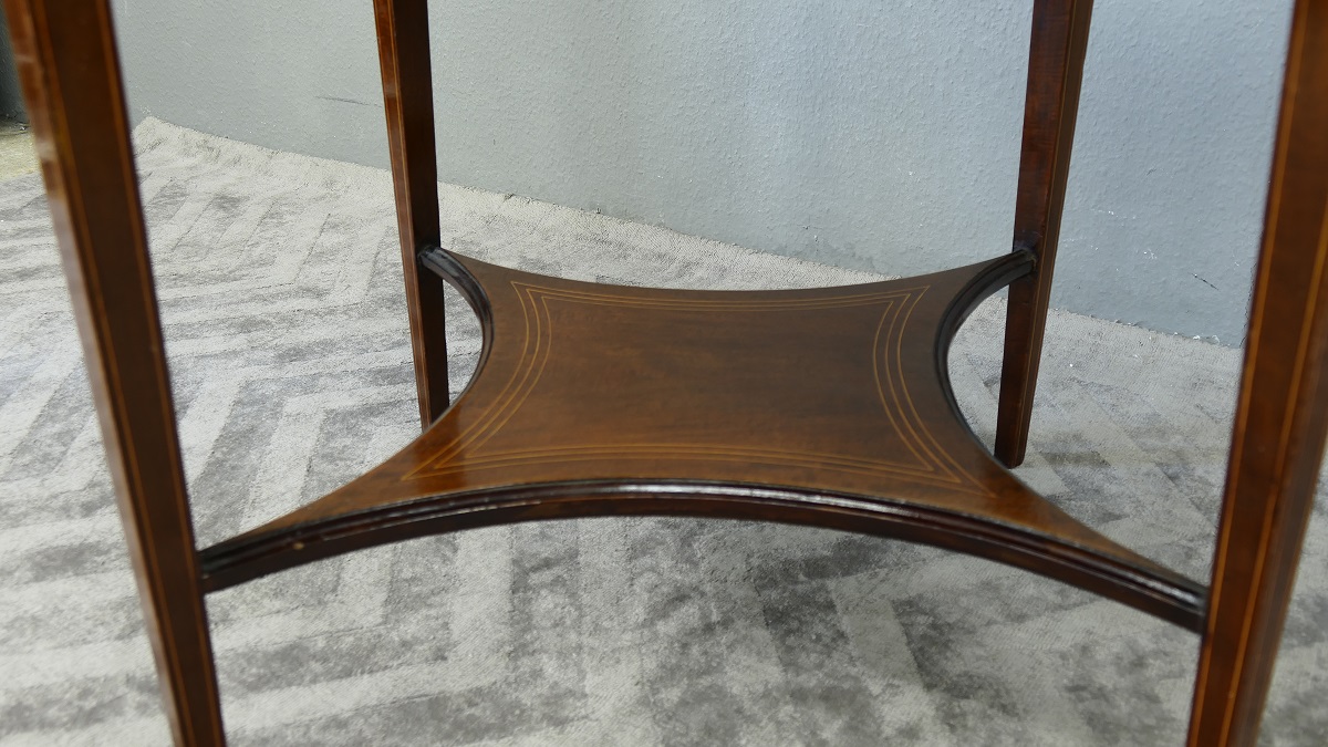 Tisch Teetisch Beistelltisch Winetable Intarsien Antik um 1890 England