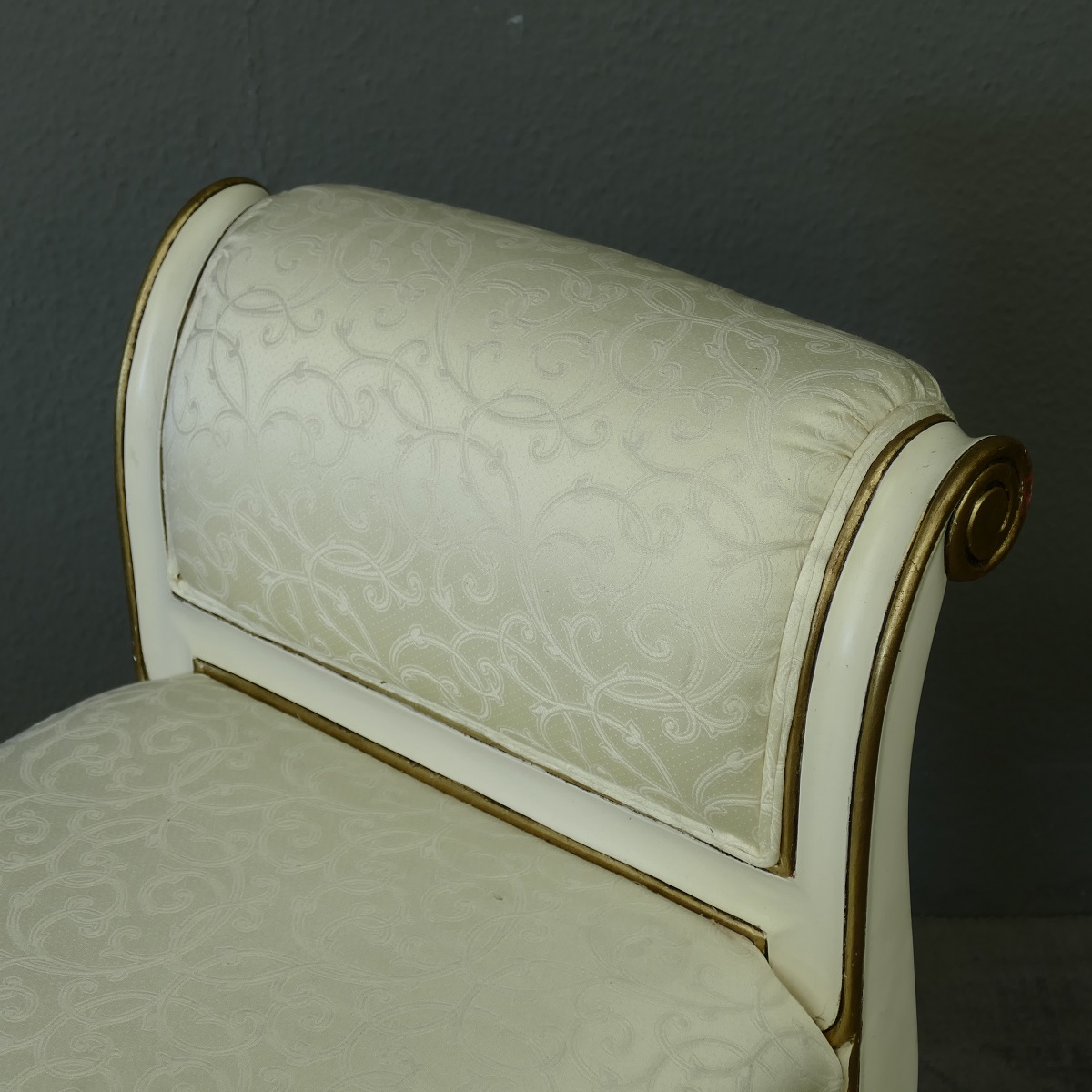 Sitzbank Ankleidebank Bank Hocker Mahagoni Antik um 1890