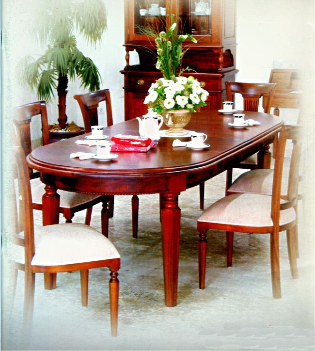 Stilvolle Speisegarnitur Esszimmer Vanessa Mahagoni