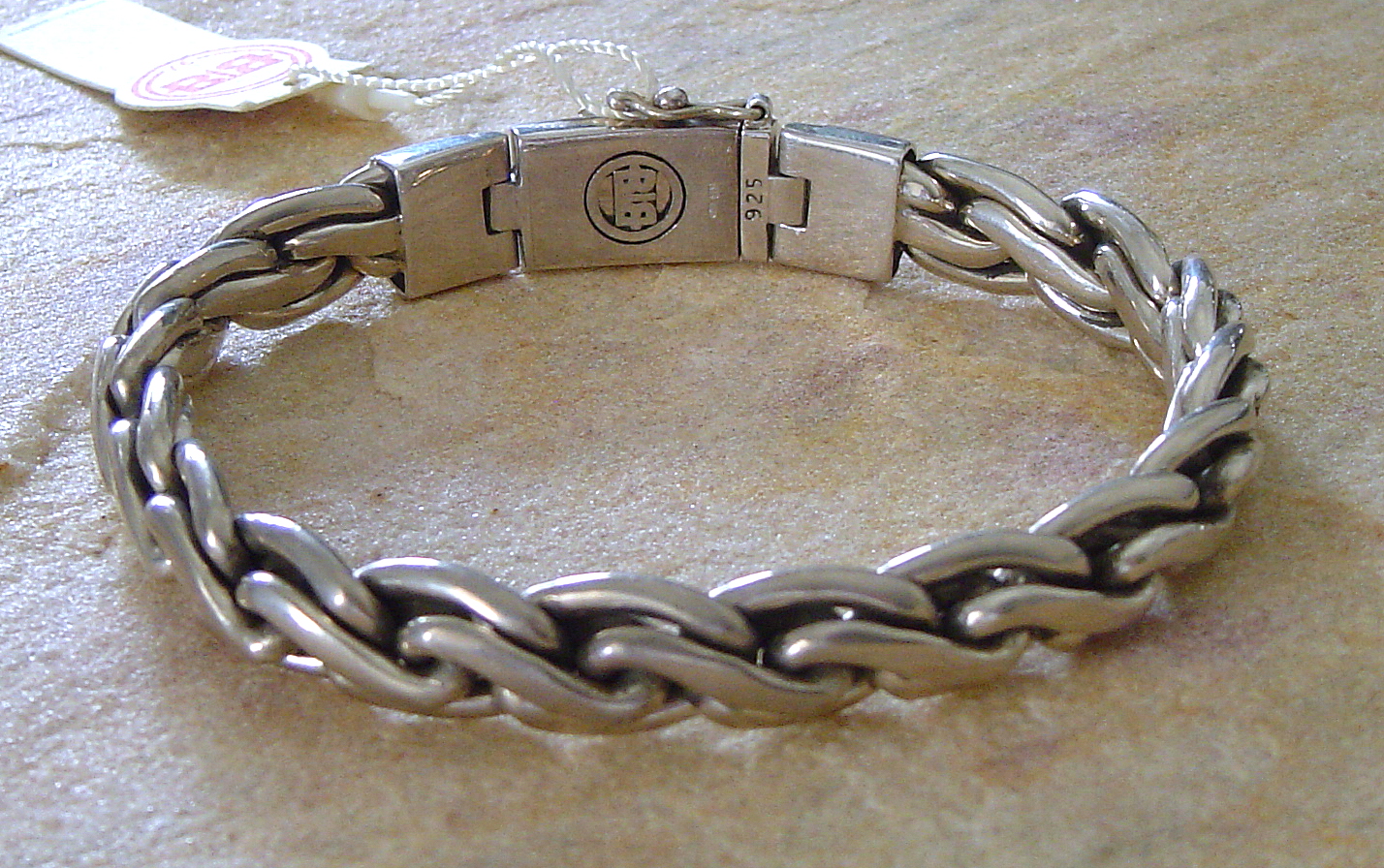 Buddha to Buddha Armband Kadek Unisex 925 Sterling Silver XL Sonderlänge 23 cm