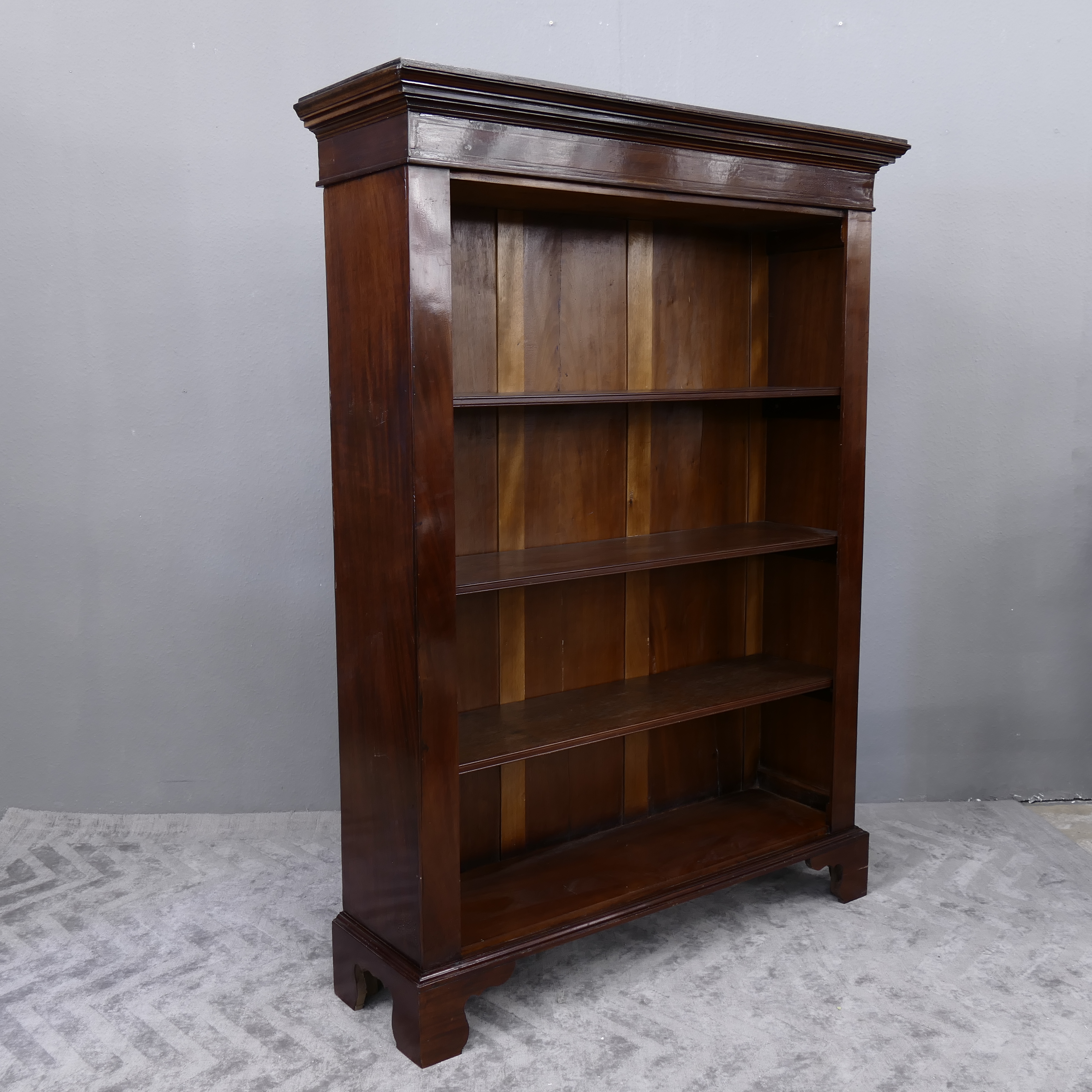 Buchregal Regal Bücherregal Buchschrank Mahagoni Antik um 1900 