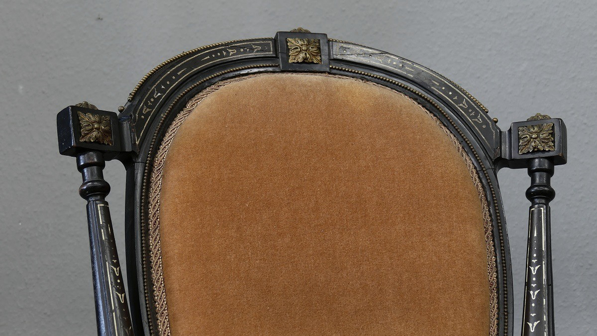 Antik Polstersessel Sessel Stuhl mit Armlehnen Nordfolk um 1890 handgeschnitzt