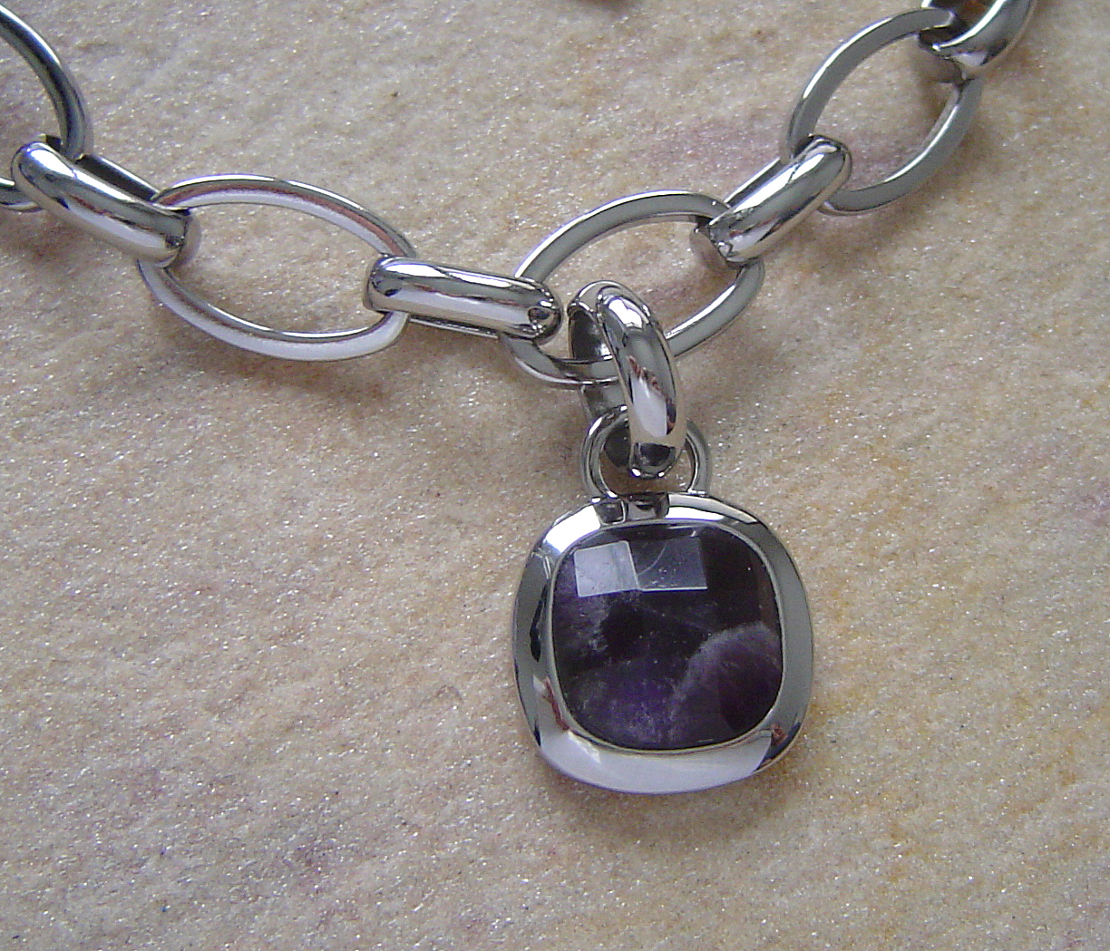 Dyrberg Kern Armband MIENTA SS  PURPLE CUSHION