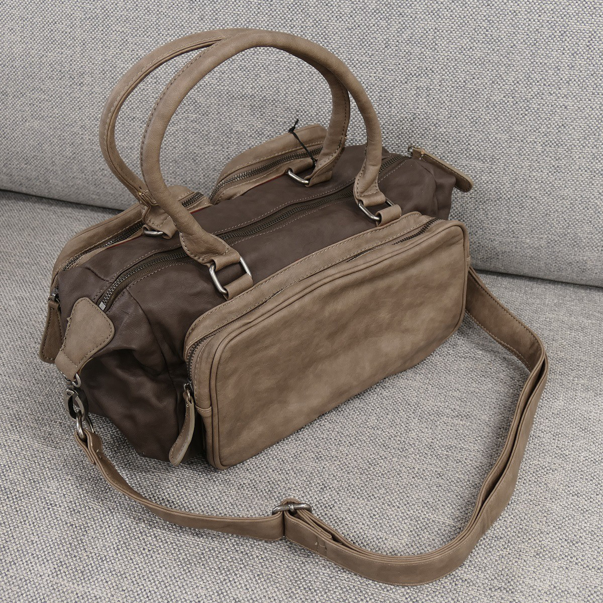 Handtasche Shopper Bag Dagmar Dallas Olive/Grey Fritzi aus Preußen Kopie Kopie