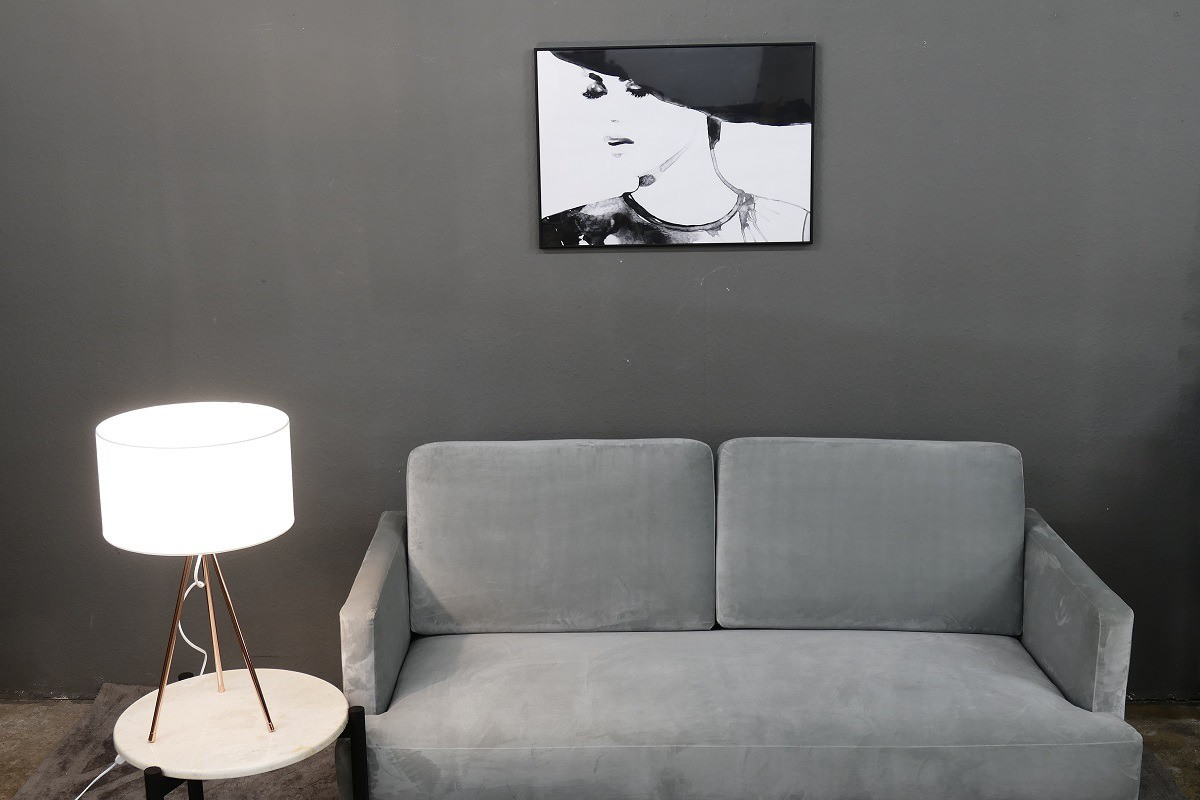 Lampe Leuchte Tischleuchte Tischlampe Tripod Kupfer