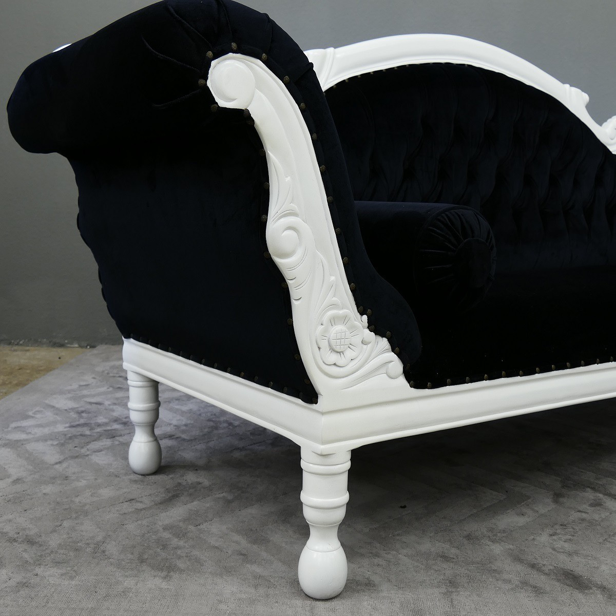 Wunderschöne Couch Recamiere Ottomane Mahagoni