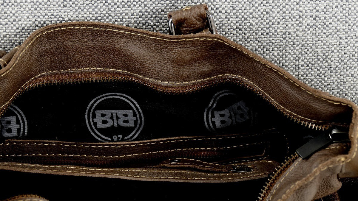 Buddha to Buddha Tasche Shopper Bag Zip Pocket Bag Farbe cognac