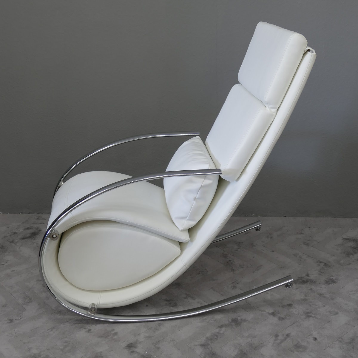 Schaukelstuhl Relaxliege Lounge Chair New Design Farbe: white
