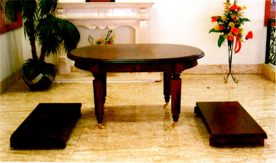 Tisch Esstisch Serie Vanessa Mahagoni 300 cm  brown Walnuss