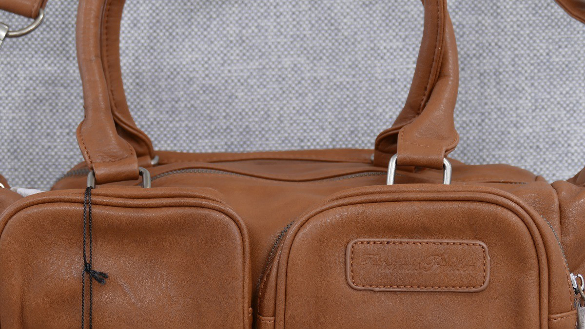 Handtasche Shopper Bag Dagmar Boston Cognac Fritzi aus Preußen