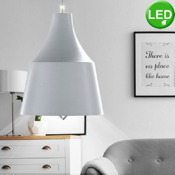Hängeleuchte Lampe Leuchte Grace Farbe grau