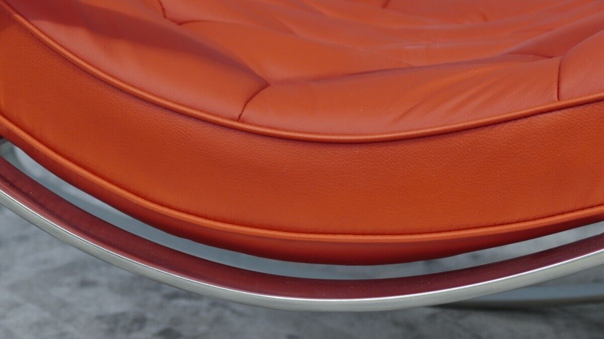 Schaukelstuhl Lounge Liege Sofa Design Klassiker Couch Farbe: Rot