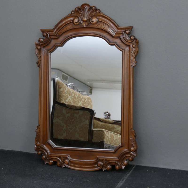 Spiegel Dielenspiegel Wandspiegel aus massivem Mahagoni handgefertigt
