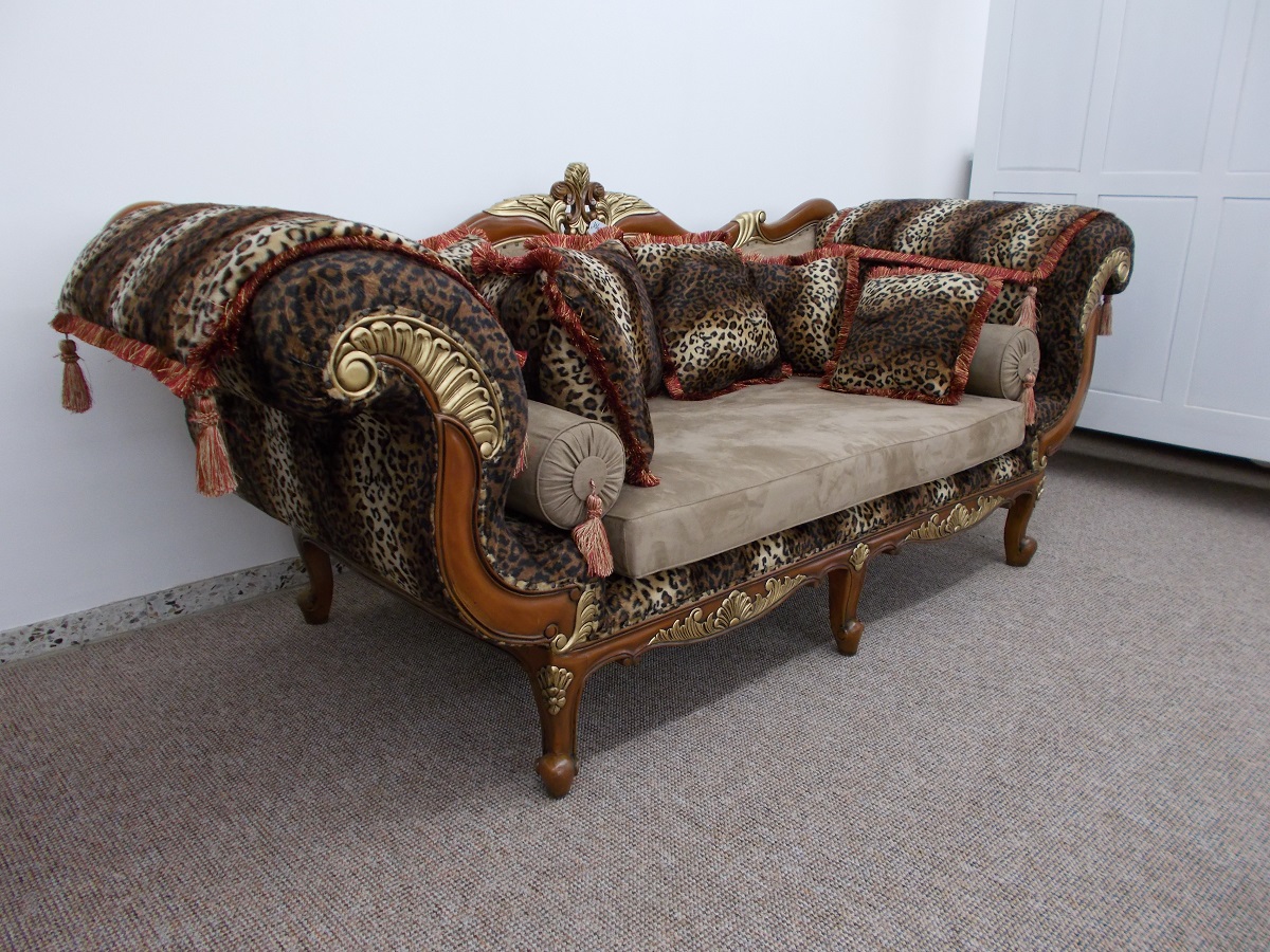 Designersofa Sofa Couch Sessel Couchgarnitur Ottomane Mahagoni Hunter 1- und 3-Sitzer