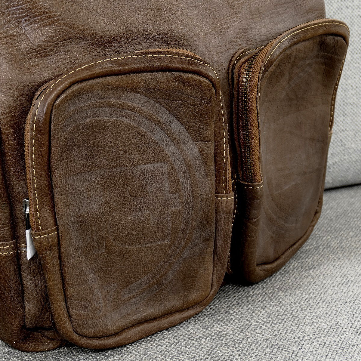 Buddha to Buddha Tasche Shopper Bag Zip Pocket Bag Farbe cognac