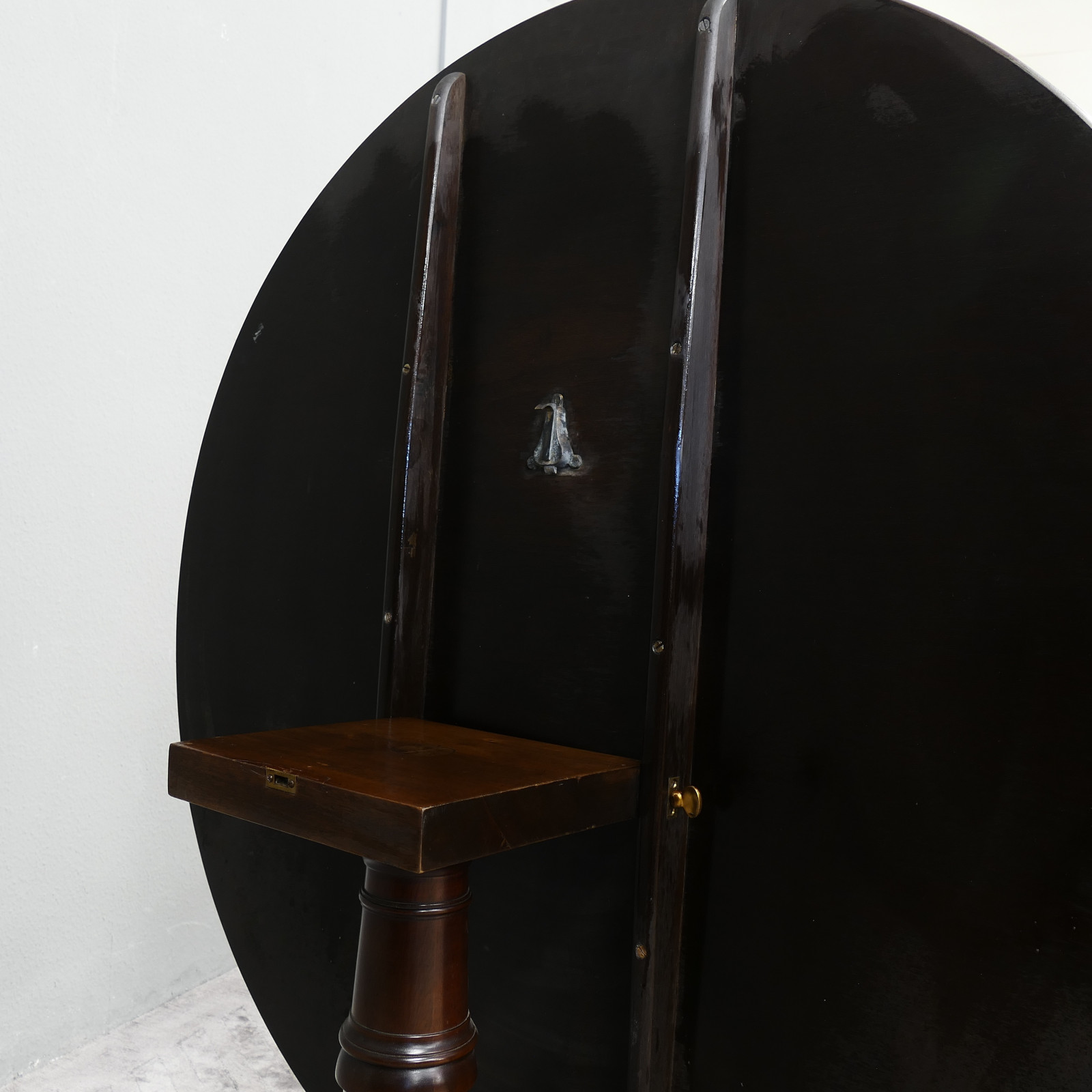 Tisch rund Teetisch Beistelltisch Winetable klappbar Mahagoni Antik um 1890