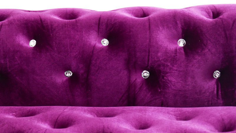 Sessel Couch Sofa 2-Sitzer Modell YS-2021 im Chesterfield Style mit Strass Steinen