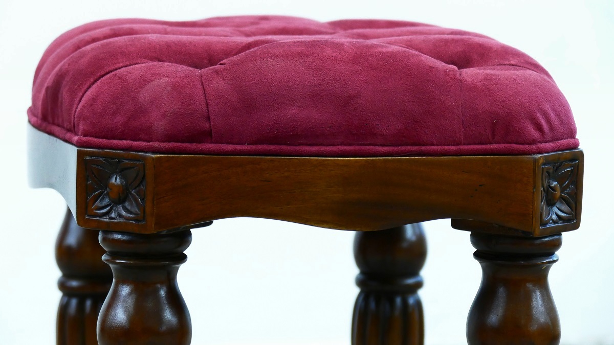 Wunderschöne Ankleide Bank Hocker Louis Stil Mahagoni
