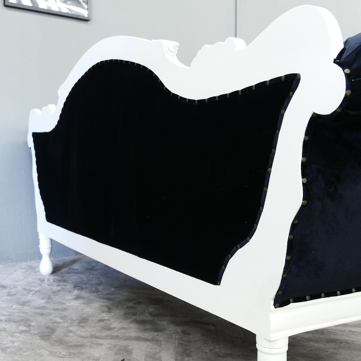 Wunderschöne Couch Recamiere Ottomane Mahagoni