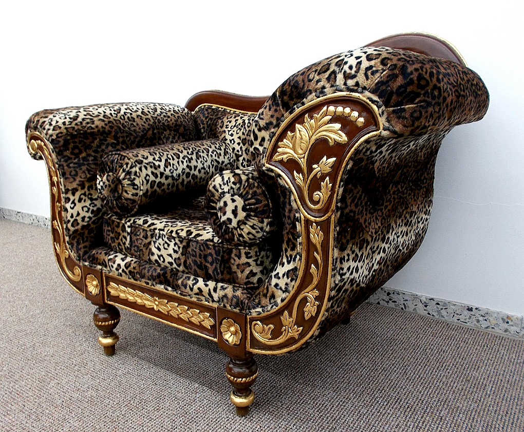 Hochzeits Couch Sofa Set Holz: massiv Mahagoni 2 Sessel 1 Couch