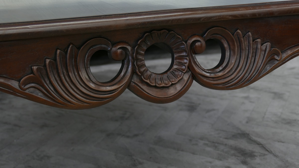 Tisch Couchtisch Mahagoni Kolonialstil Farbe brown Walnuss