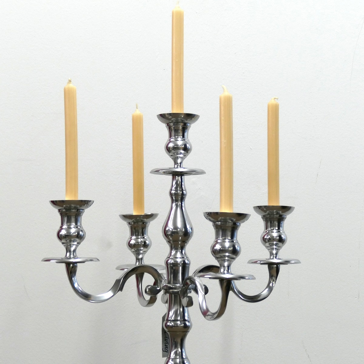 Leuchter Kerzenleuchter Kerzenständer Farbe Silber ca. 120 cm