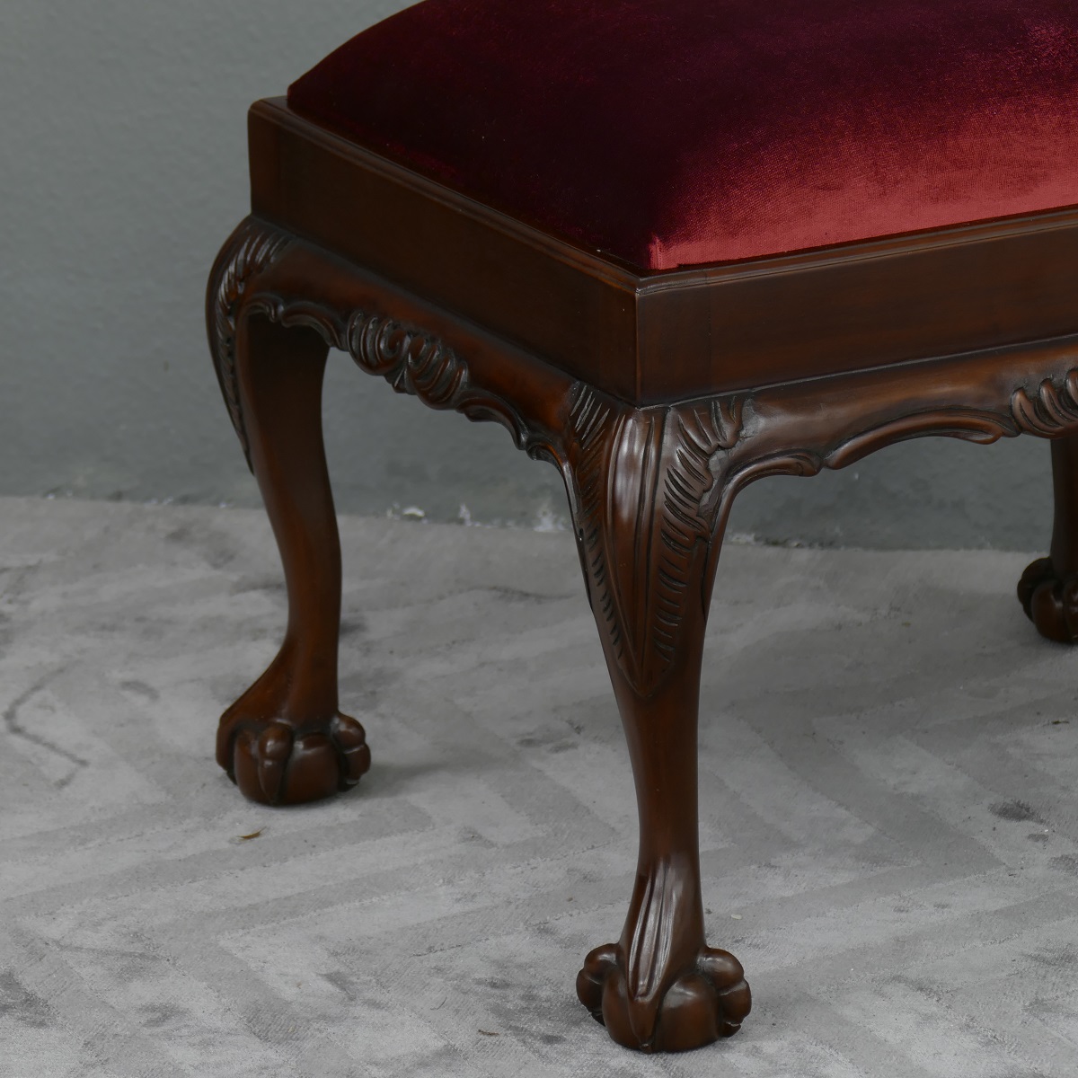 Wunderschöne Ankleide Bank Hocker Louis Stil Mahagoni