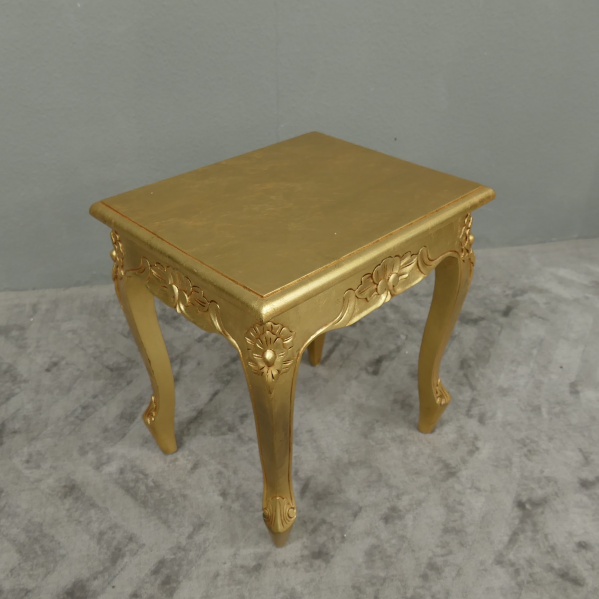 Chippendale Tisch Beistelltisch Konsole massiv Mahagoni Farbe Gold