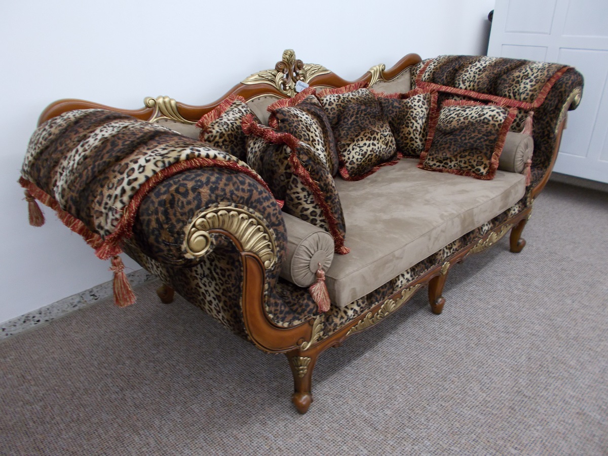 Designersofa Sofa Couch Sessel Couchgarnitur Ottomane Mahagoni Hunter 1- und 3-Sitzer