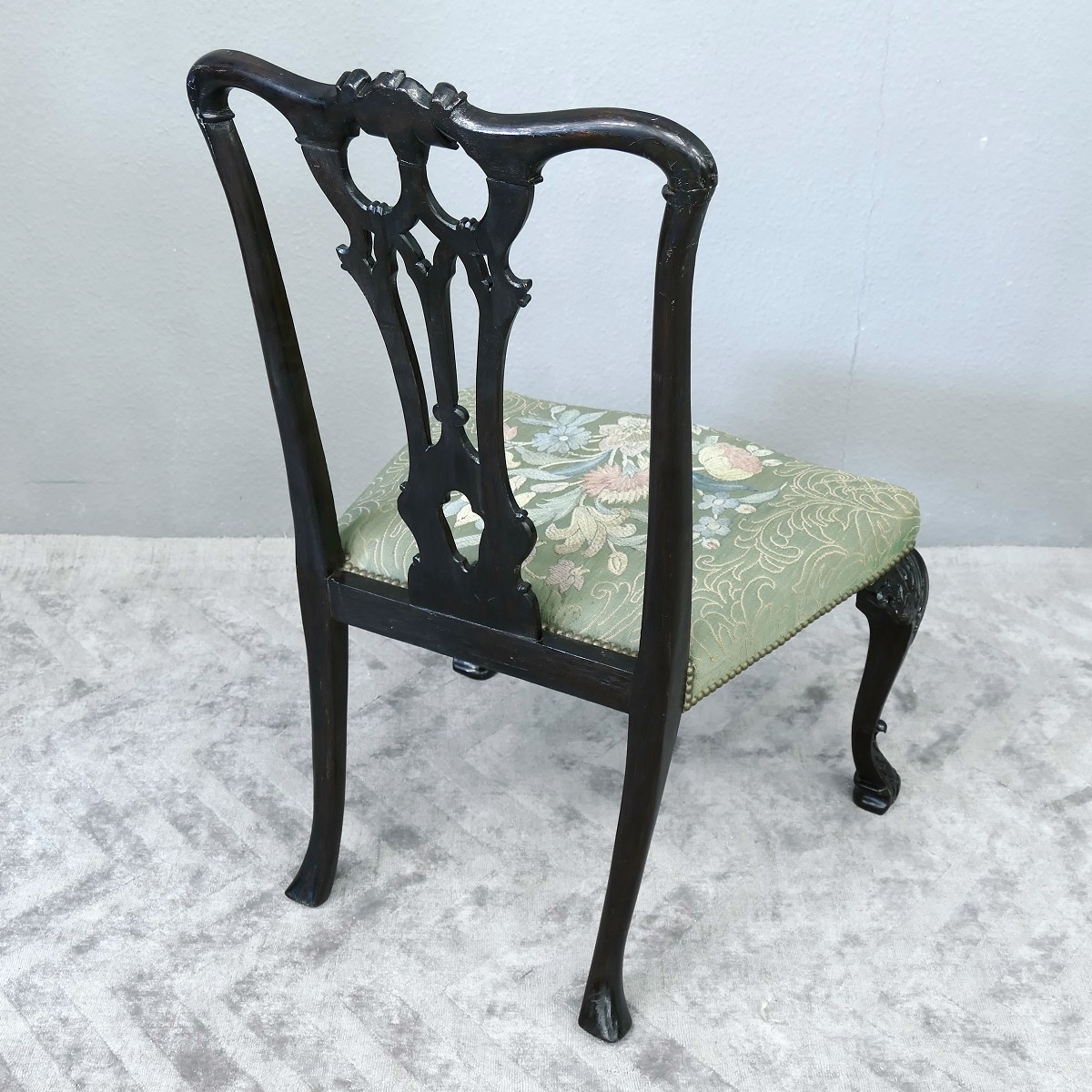 Stuhlset 2 Stück Stuhl Stühle Mahagoni Antik um 1890