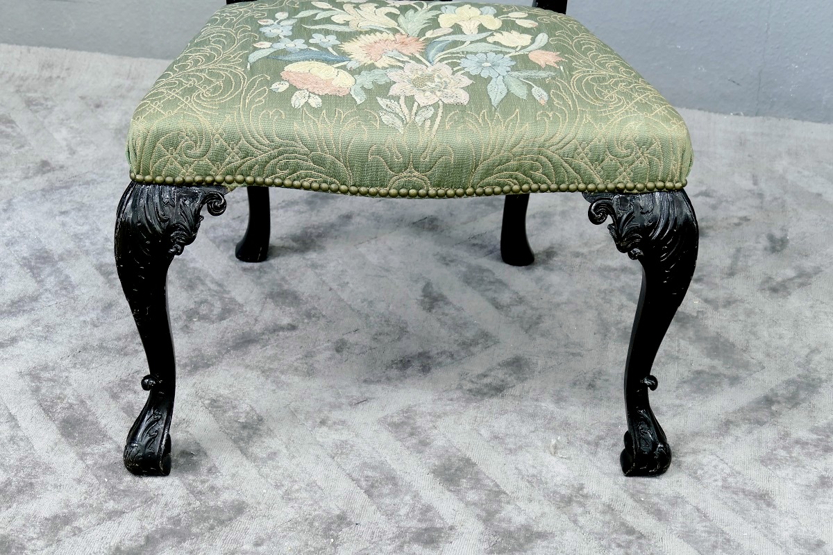 Stuhlset 2 Stück Stuhl Stühle Mahagoni Antik um 1890