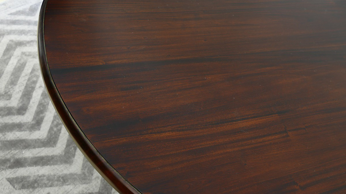 Esstisch Tisch rund massiv Mahagoni premium Qualität 125 cm Durchmesser