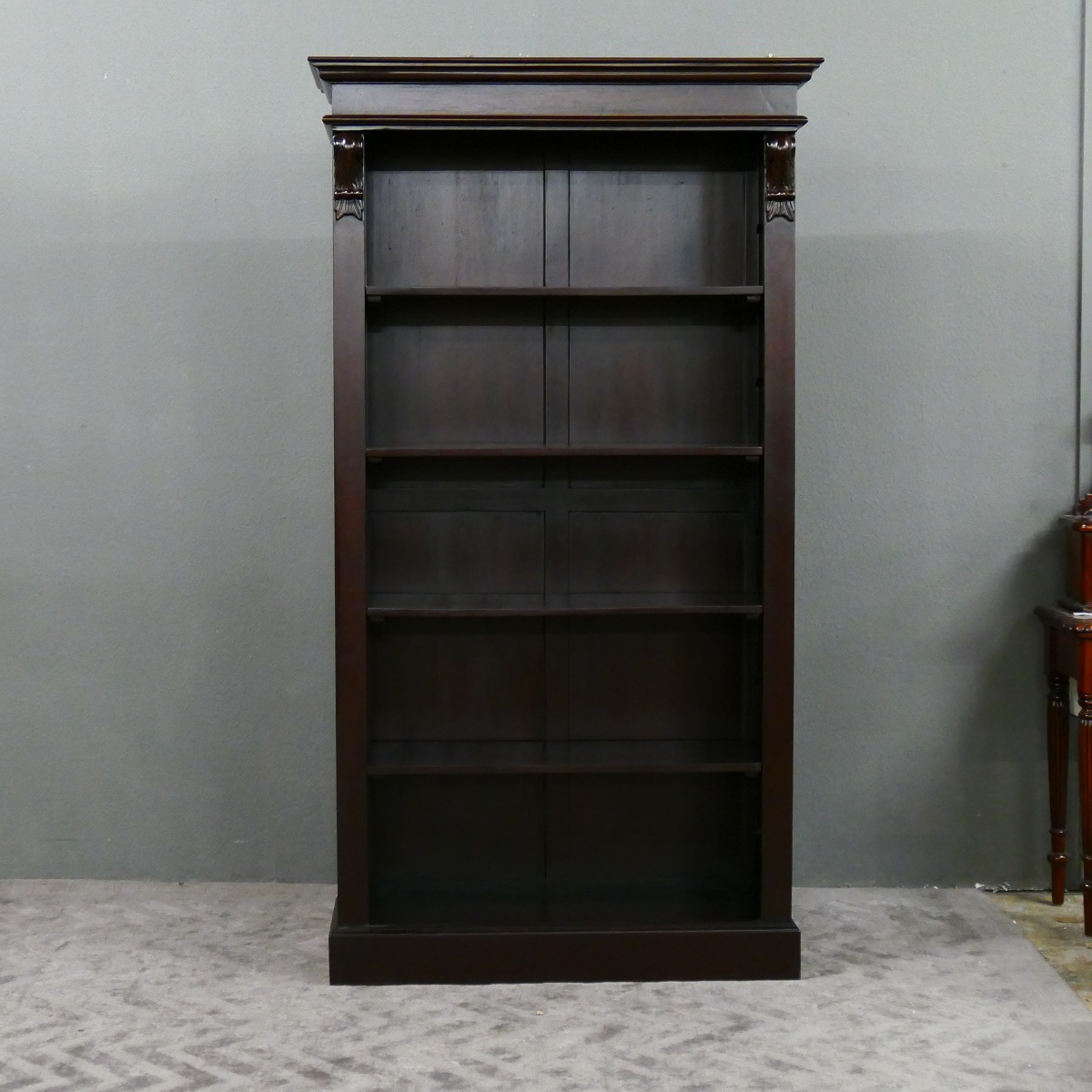 Wunderschönes Buchregal Bücherschrank Bücherregal Regal aus massiv Mahagoni