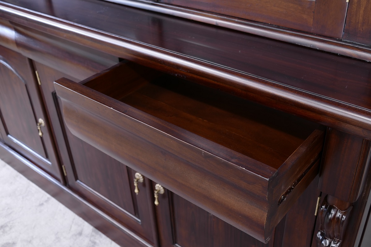 Buffet Schrank Mahagoni massiv Victorianischer Stil