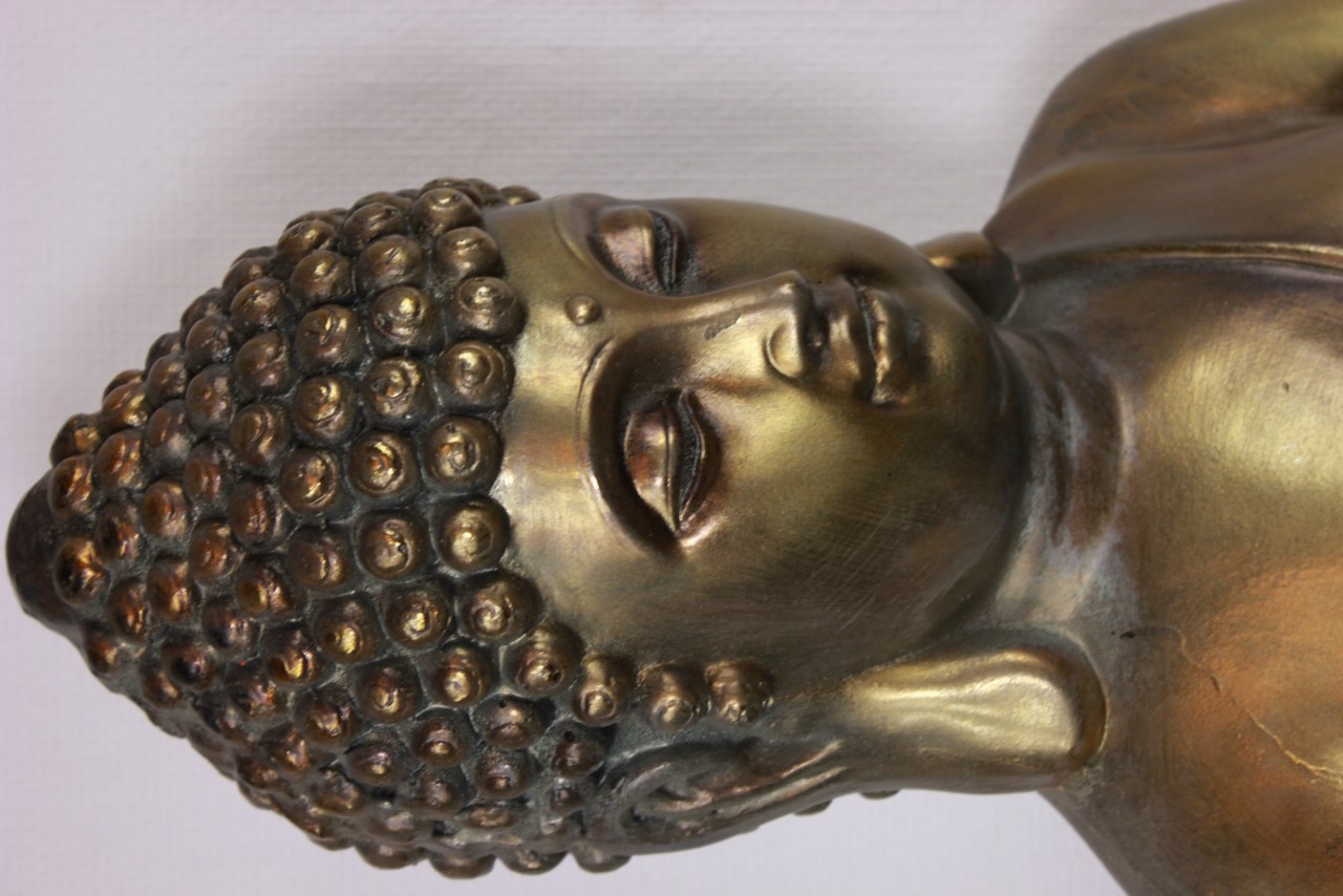 Grosse Figur Deko Figur sitzender Buddha betend Höhe 74 cm